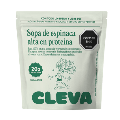 Sopa Alta en Proteína - Espinaca